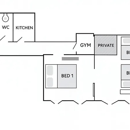 Spacious 70sqm Sleeps 6 Free Parking